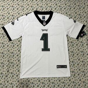 NFL Philadelphia Eagles White Jersey #1 Hurts